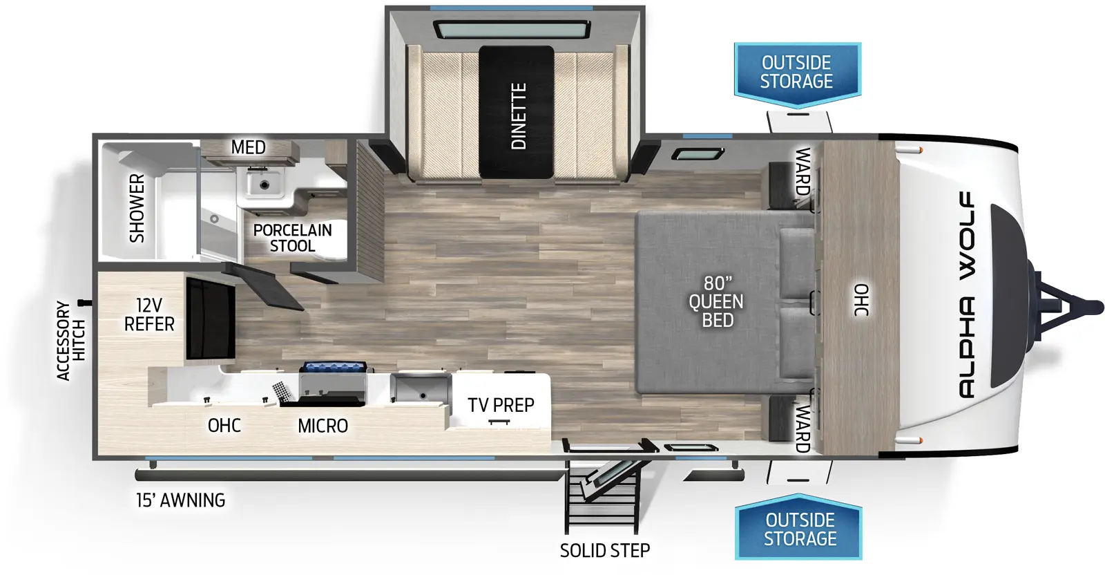 Alpha Wolf 17MKE Floorplan